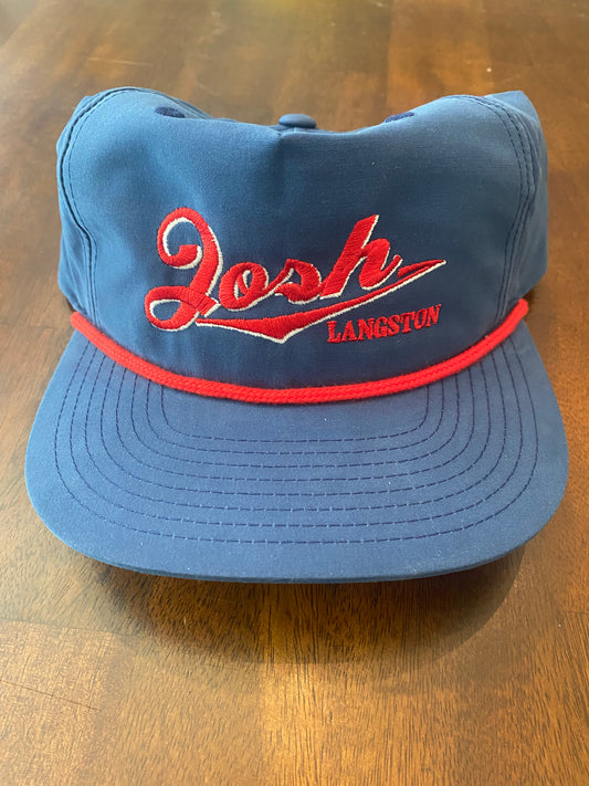 Josh Langston Vintage Blue/Red Rope Hat